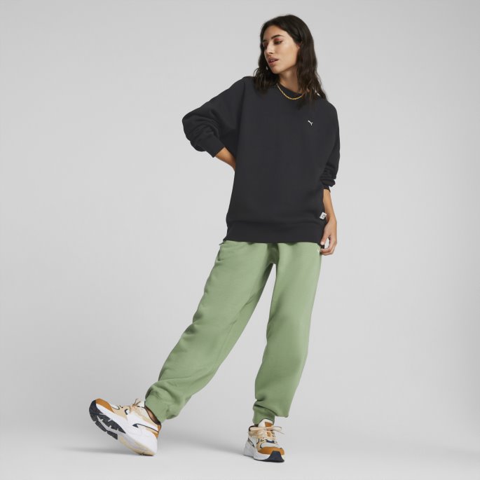 Puma På Tilbud Mmq Sweatshirt Med Rund Hals Svart