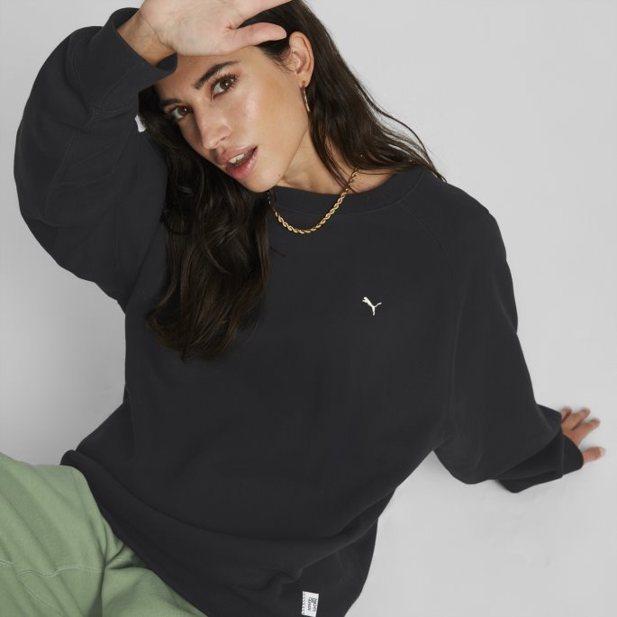 Puma På Tilbud Mmq Sweatshirt Med Rund Hals Svart