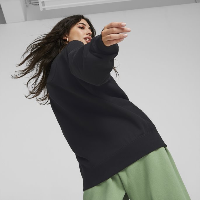 Puma På Tilbud Mmq Sweatshirt Med Rund Hals Svart