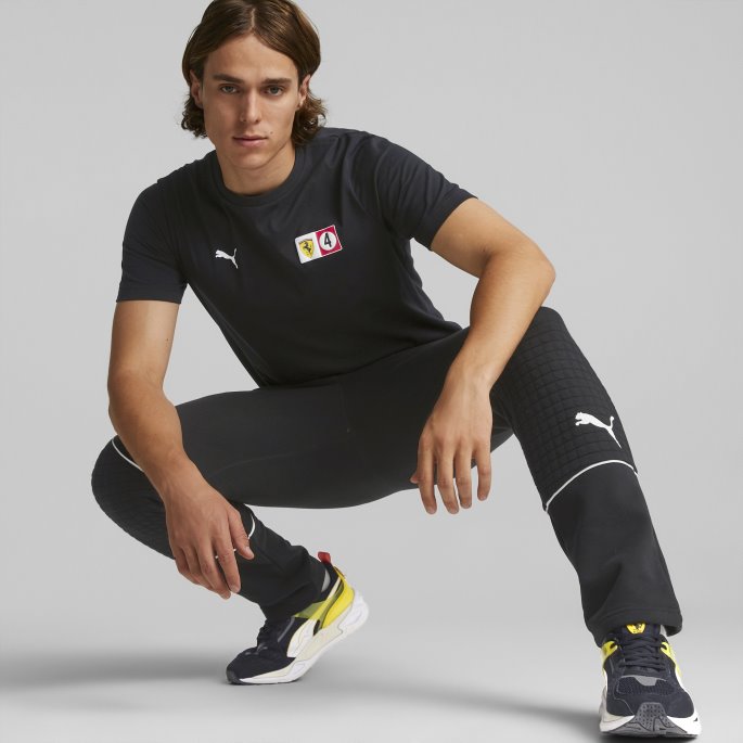 Puma På Tilbud Svart Scuderia Ferrari Race Statement Bukser Herre