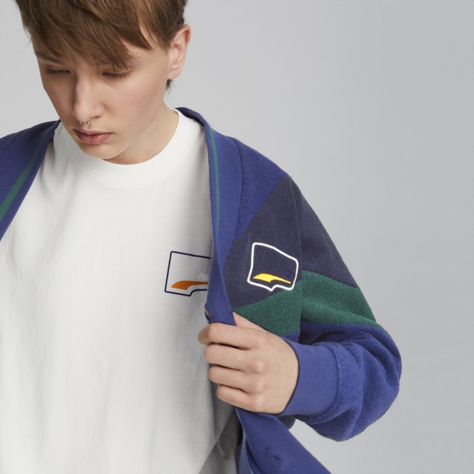 Puma På Salg Elektro Blå Uptown Avslappet Cardigan