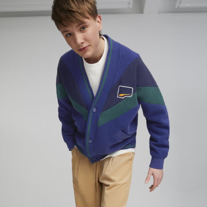 Puma På Salg Elektro Blå Uptown Avslappet Cardigan