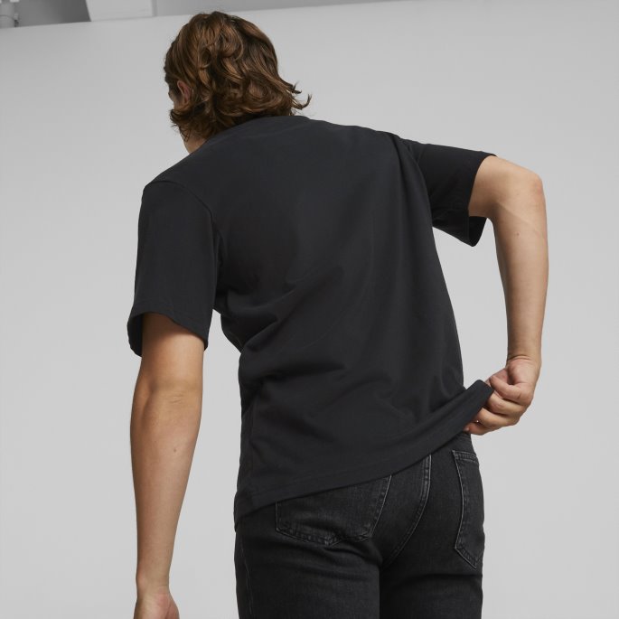 Svart Puma På Tilbud Scuderia Ferrari Race Premium Herre-logo-t-skjorte