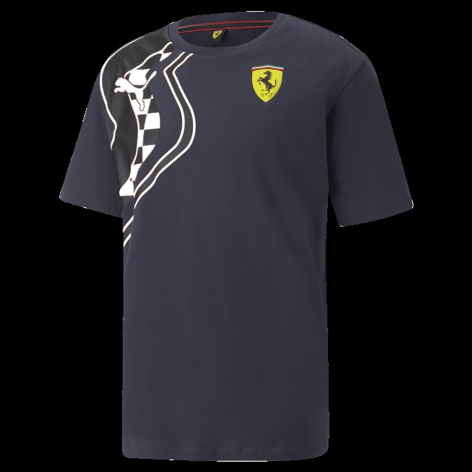 Parisian Night Scuderia Ferrari Race Premium Herre Logo T-skjorte Puma På Salg