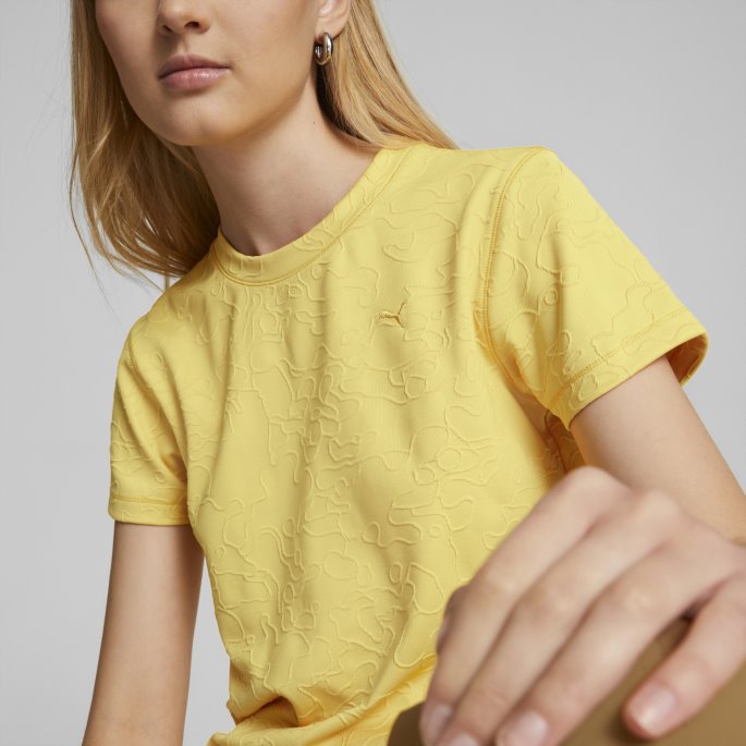 Inland Shortsleeve Tech Dame T-skjorte Sennepsfrø Puma På Salg