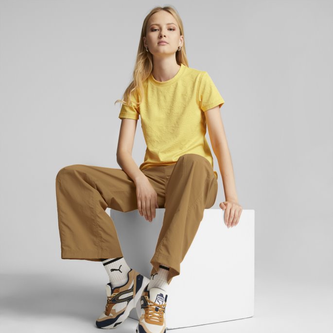 Puma På Salg Innlandet Kortermet Tech Tee Kvinner Sennepsfrø