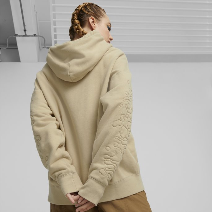 Inland Dame Hettegenser Light Sand Puma På Salg