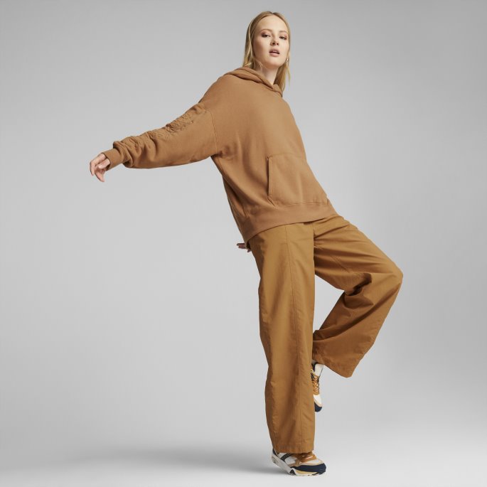 Puma På Salg Desert Tan Innlands Hettegenser Kvinner