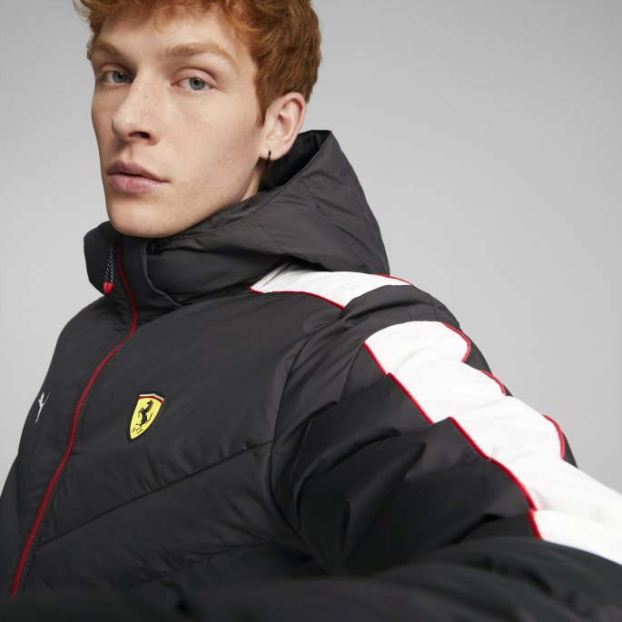 Puma På Tilbud Svart Scuderia Ferrari Race Mt7 Ecolite Jakke Herre