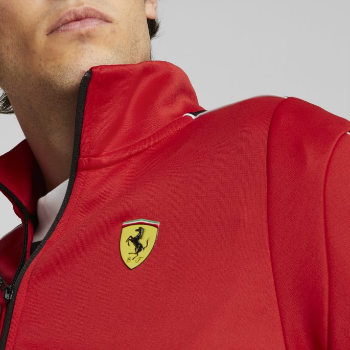 Rosso Corsa Puma På Salg Scuderia Ferrari Race Mt7 Treningsjakke Herre