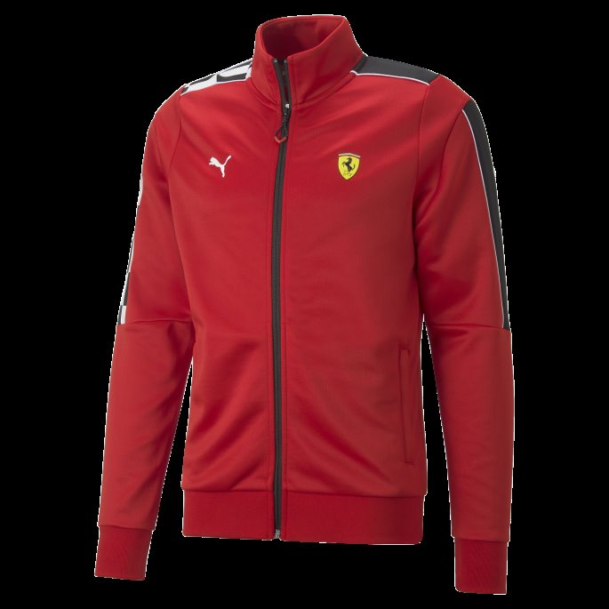 Rosso Corsa Scuderia Ferrari Race Mt7 Treningsjakke Herre Puma På Tilbud