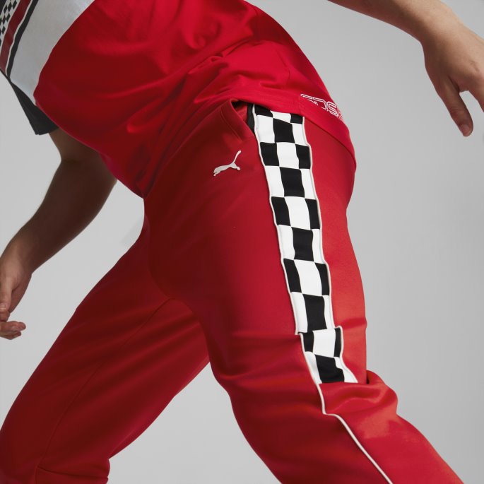 Rosso Corsa Puma På Salg Scuderia Ferrari Race Mt7 Joggebukser Herre