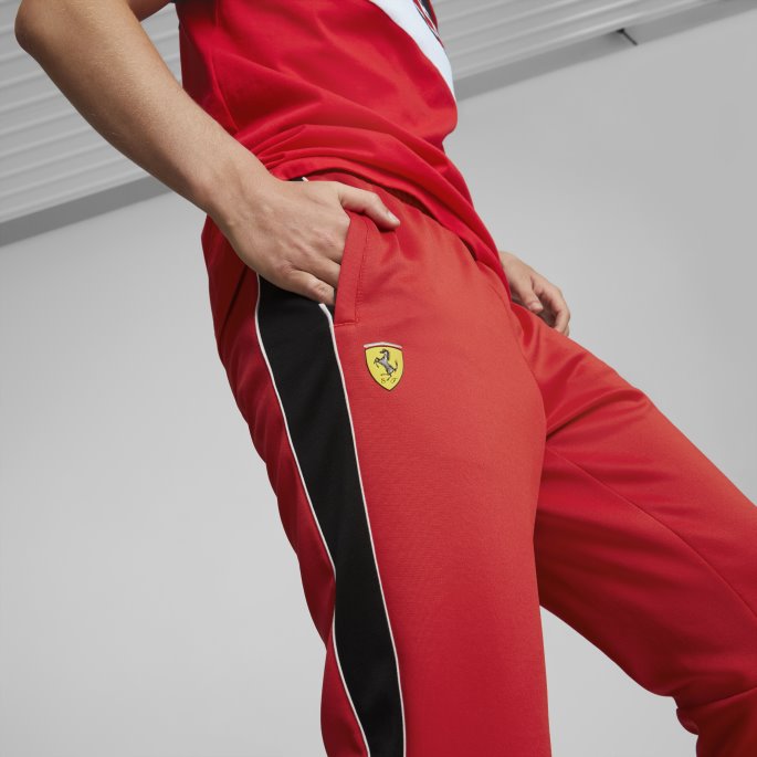 Rosso Corsa Puma På Salg Scuderia Ferrari Race Mt7 Joggebukser Herre
