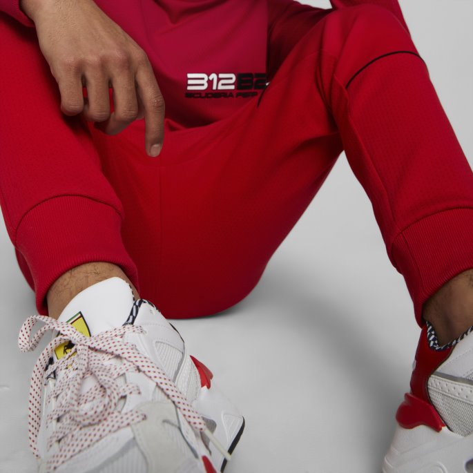 Puma På Salg Rosso Corsa Scuderia Ferrari Race Lukket Mansjett Motorsport Joggebukser For Menn