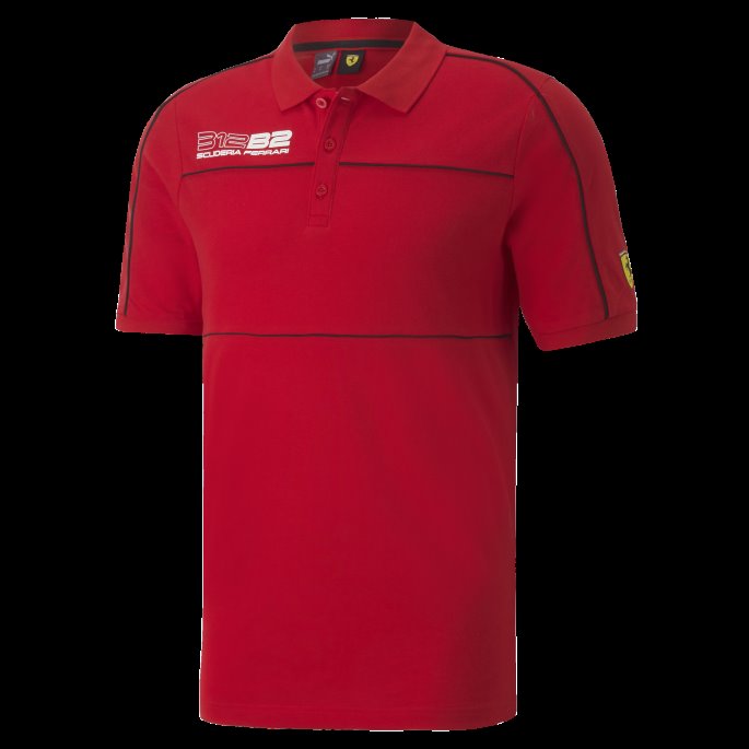 Rosso Corsa Scuderia Ferrari Race Poloskjorte Menn Puma På Tilbud