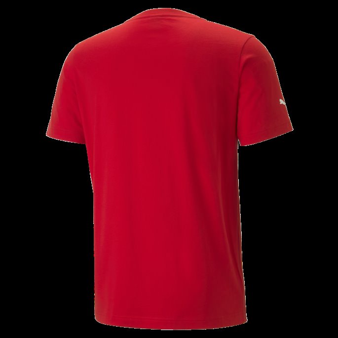 Rosso Corsa Puma På Salg Scuderia Ferrari Race Tonal Shield Tee Menn