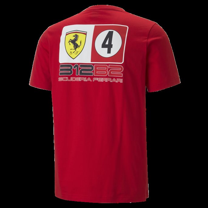 Scuderia Ferrari Shield Herre T-skjorte Puma På Tilbud Rosso Corsa