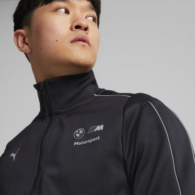 Puma På Tilbud Bmw M Motorsport Mt7 Treningsjakke For Menn Svart
