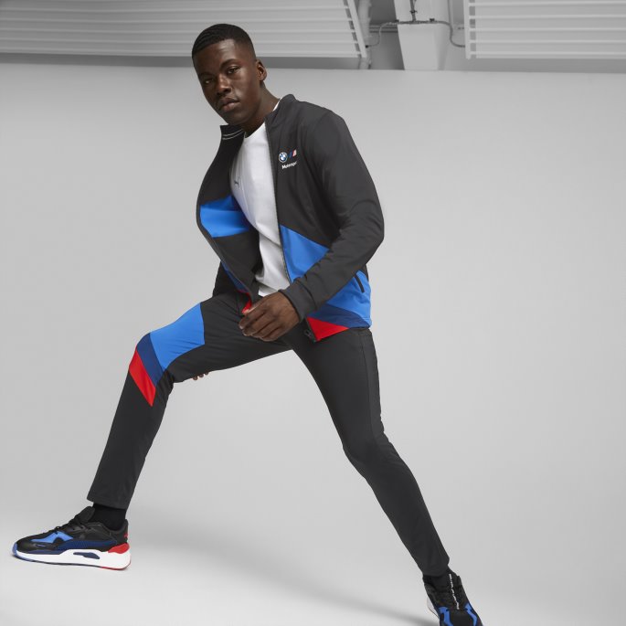 Bmw M Motorsport Slim Fit Treningsjakke For Menn Puma På Tilbud Svart-m Farge
