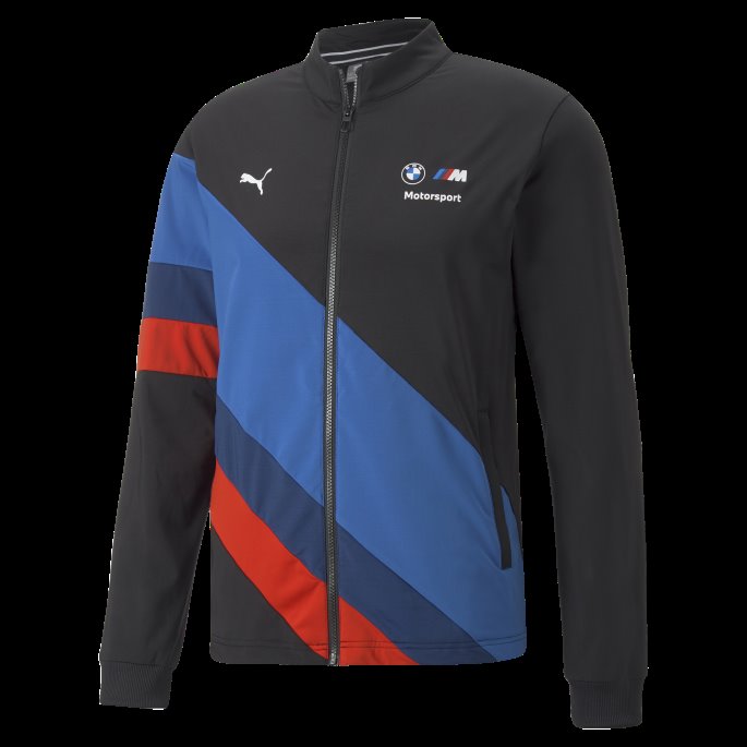 Bmw M Motorsport Slim Fit Treningsjakke For Menn Puma På Tilbud Svart-m Farge