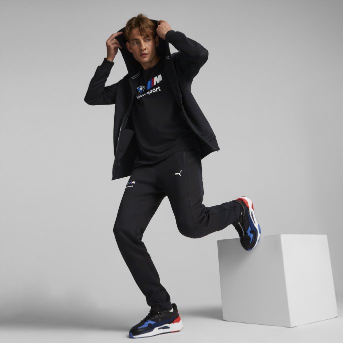 Puma På Tilbud Bomull Svart Bmw M Motorsport Hettejakke Herre