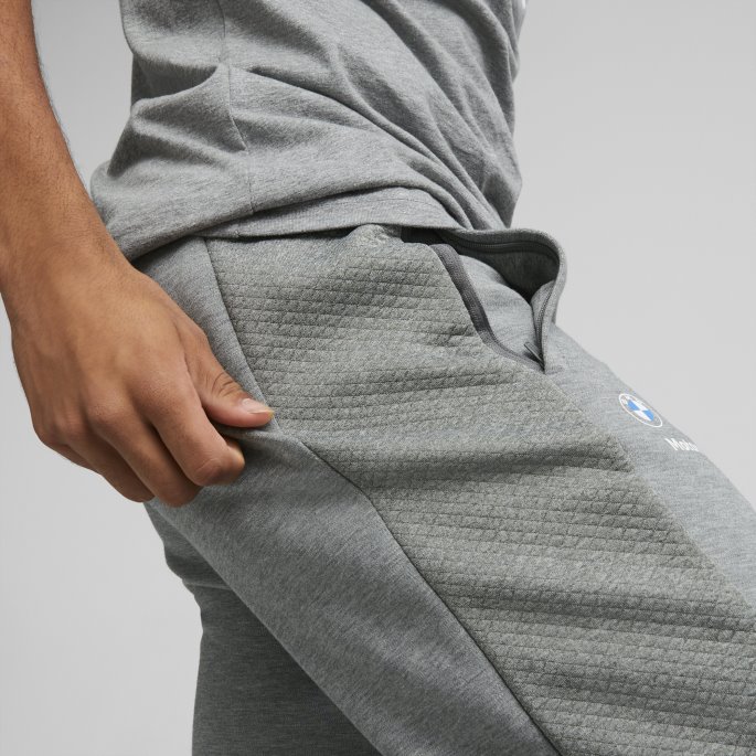 Mellomgrå Melert Bmw M Motorsport Joggebukse For Menn Puma På Tilbud
