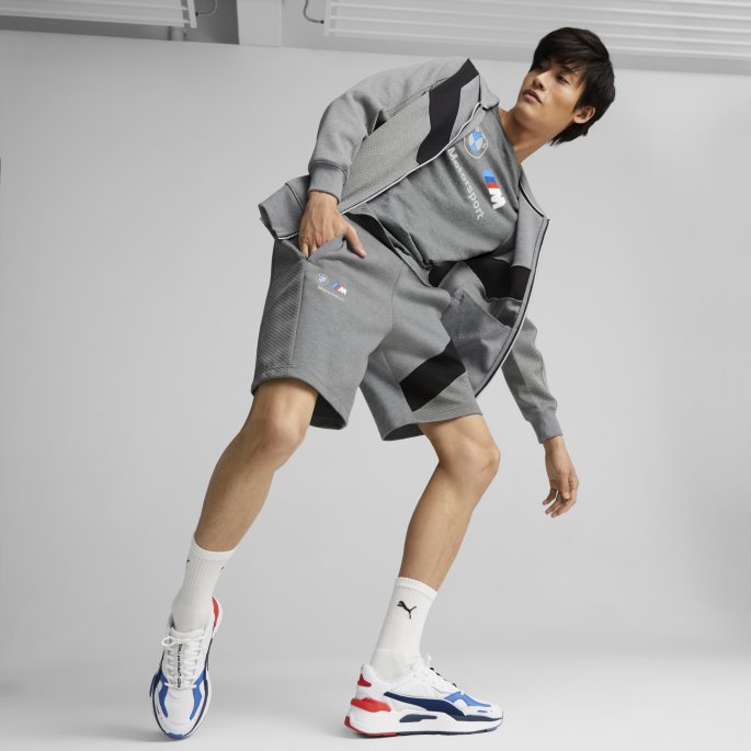 Puma På Tilbud Bmw M Motorsport Svetteshorts For Menn Mellomgrå Lyng
