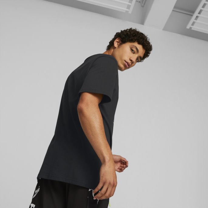 Svart Puma På Tilbud Rkdo Boxy Fit Kortermet Esports Gaming T-skjorte Menn