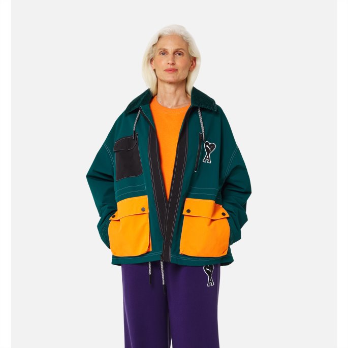 Varsity Green Puma På Tilbud X Ami Jakke