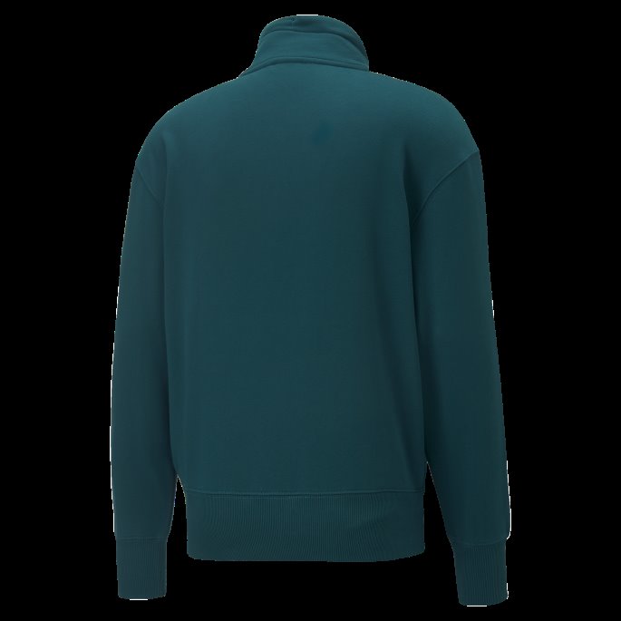 Puma På Tilbud X Ami Sweatshirt Med Halv Glidelås Varsity Green