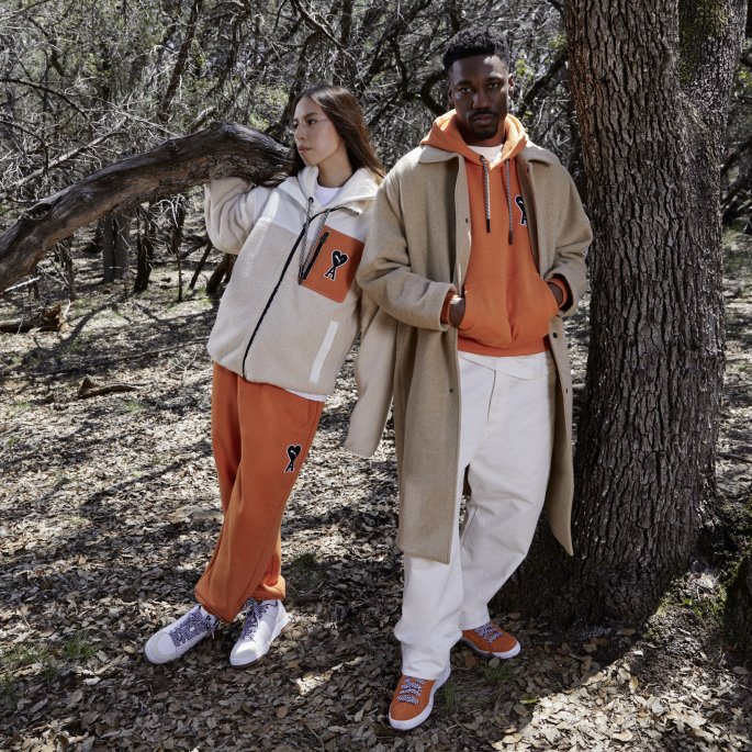 Jaffa Orange Puma På Tilbud X Ami Joggebukse