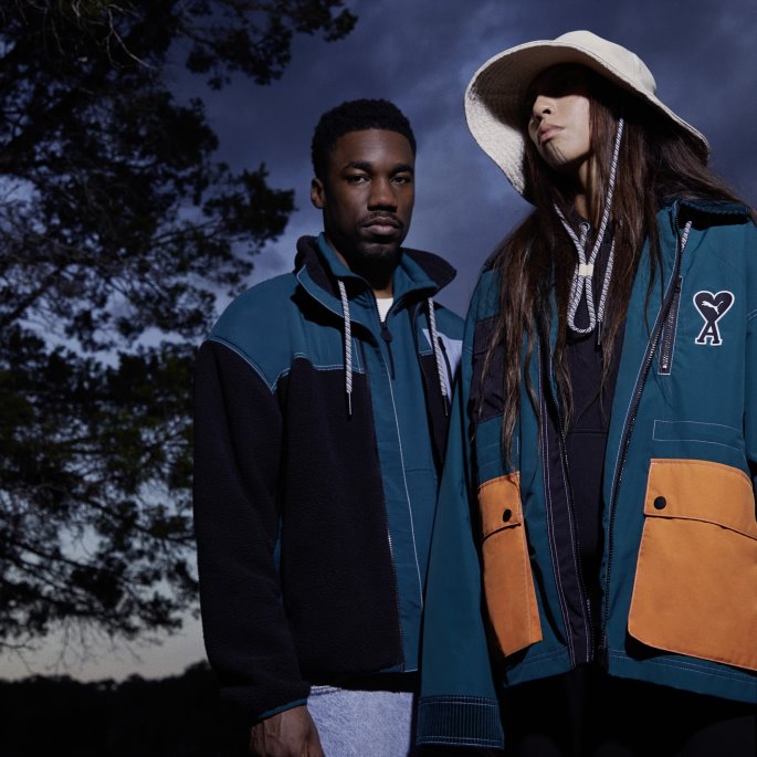 Puma På Tilbud X Ami Sherpa Jakke Svart