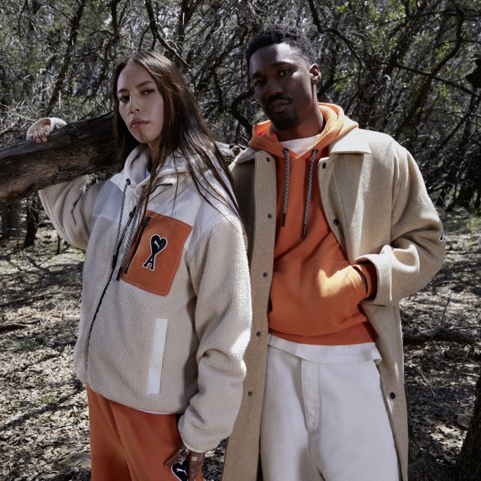Puma På Tilbud X Ami Light Sand Sherpajakke