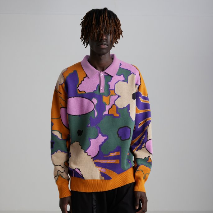Puma På Tilbud X Fordeler Og Mini Langermet Strikket Poloskjorte Oransje Murstein