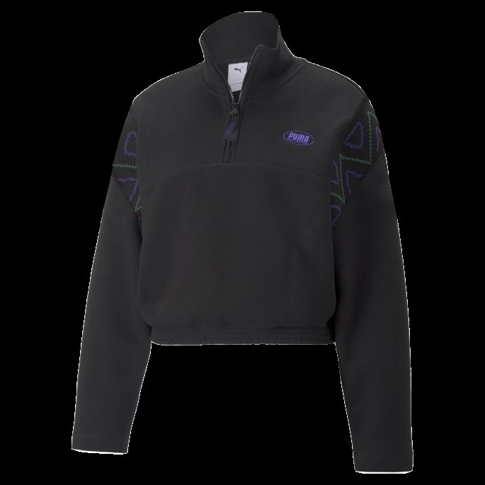 Puma På Salg X P.a.m. Sweatshirt Med Halv Glidelås Dame Svart