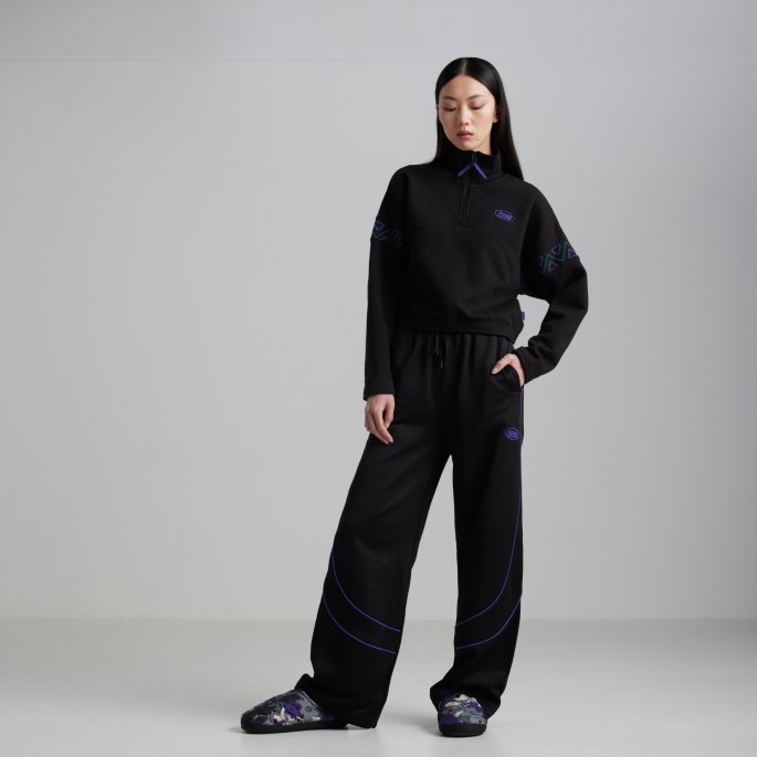 Puma På Tilbud X Perks Og Mini Wide Leg Damebukser Svart