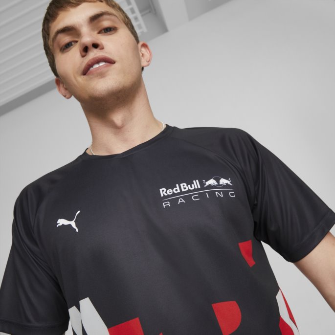 Puma På Salg Red Bull Racing Dobbel Bull Tee Menn Nattehimmel
