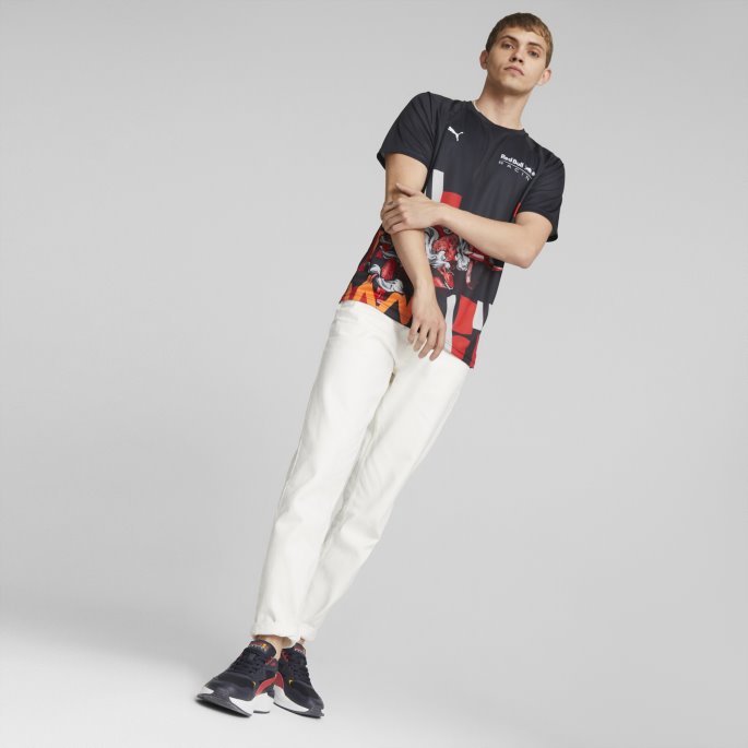 Puma På Salg Red Bull Racing Dobbel Bull Tee Menn Nattehimmel