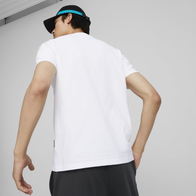 Hvit Fandom Grafisk T-skjorte Herre Puma På Salg