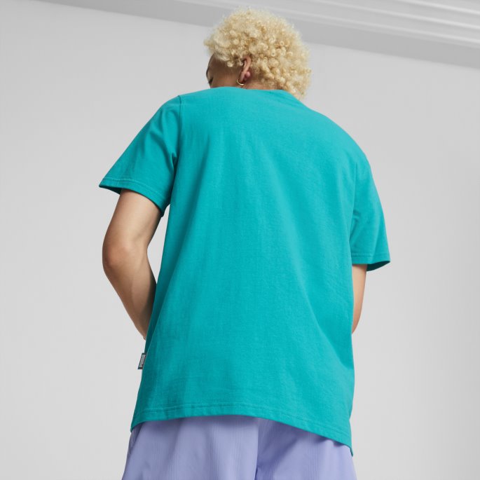Dyp Aqua Fandom Grafisk Tee Menn Puma På Salg