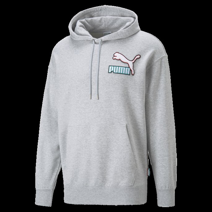 Puma På Tilbud Fandom Hettegenser Herre Lys Grå Lyng
