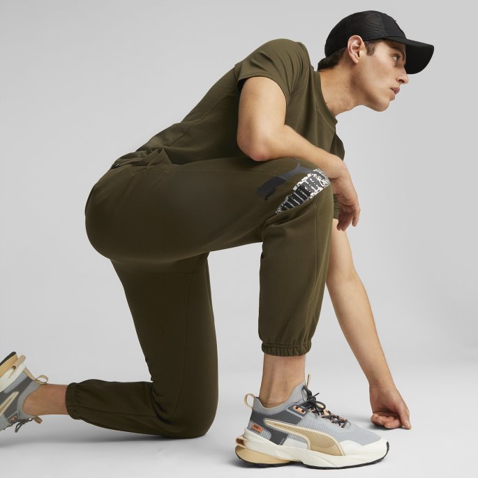 Puma På Tilbud Dyp Oliven Merke Love Joggebukser For Menn