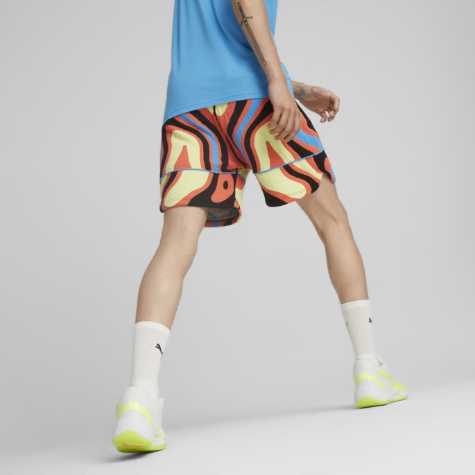 Lava Basketballshorts Herre Hot Coral Puma På Salg