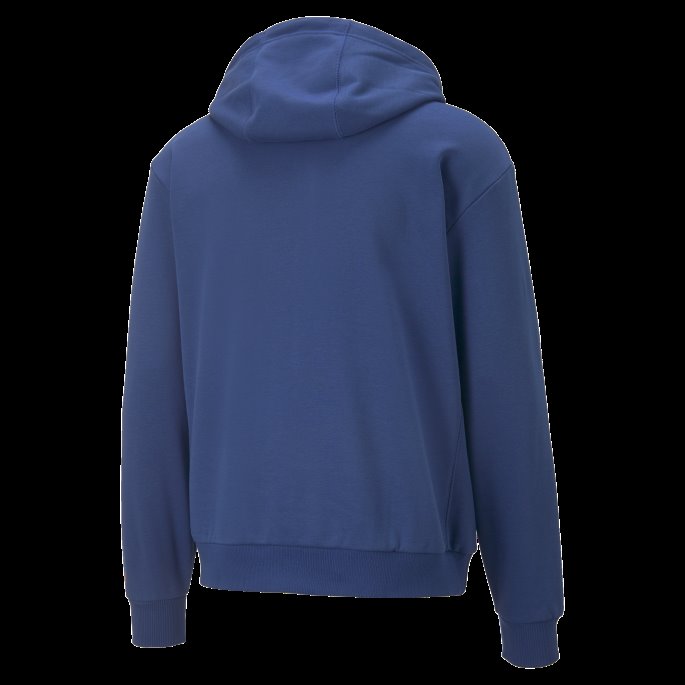 Puma På Tilbud Blazing Blue Run It Back Basketball Hettegenser 1 Menn