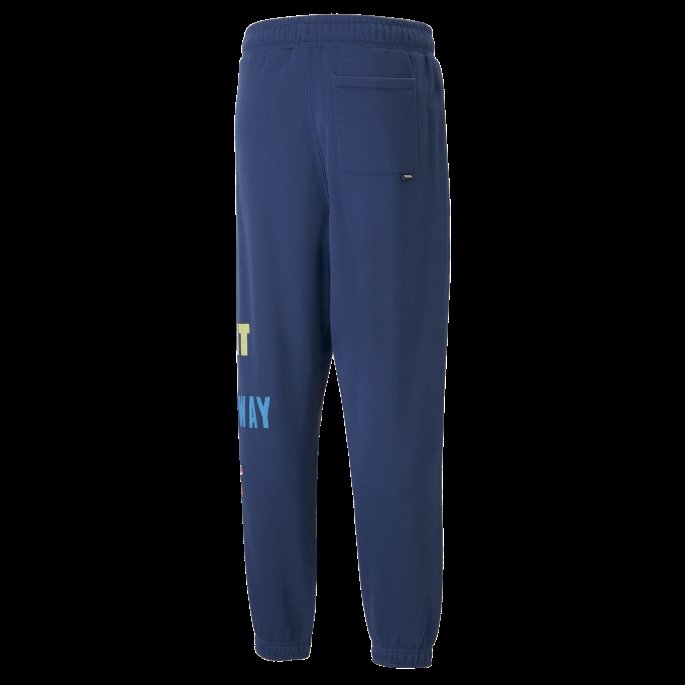 Blazing Blue Run It Back Basketball Joggebukser For Menn Puma På Tilbud