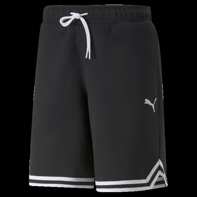 Automatiske Basketballshorts For Menn Puma På Tilbud Svart