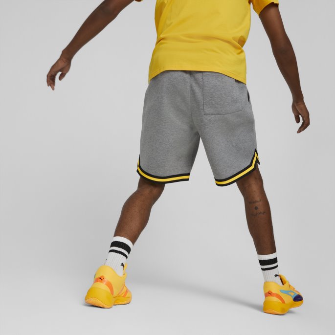 Mellomgrå Lyng Automatisk Herre Basketballshorts Puma På Salg