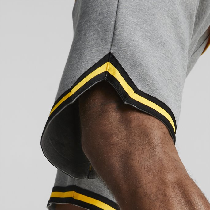 Automatiske Basketballshorts For Menn Mellomgrå Lyng Puma På Salg
