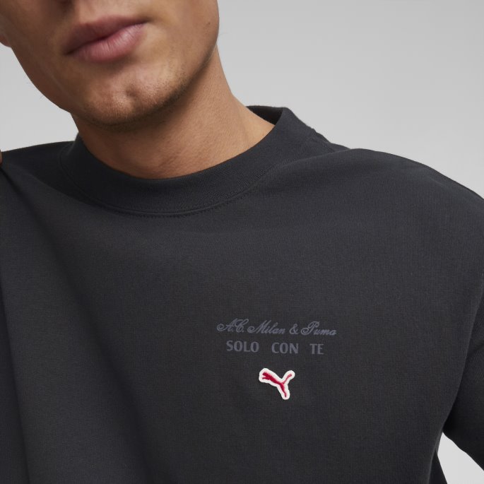 Puma På Salg X A.c. Milan Tee Menn Svart