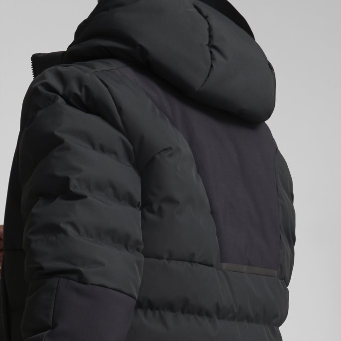 Jet Black Porsche Design Polstret Parka Menn Puma På Salg